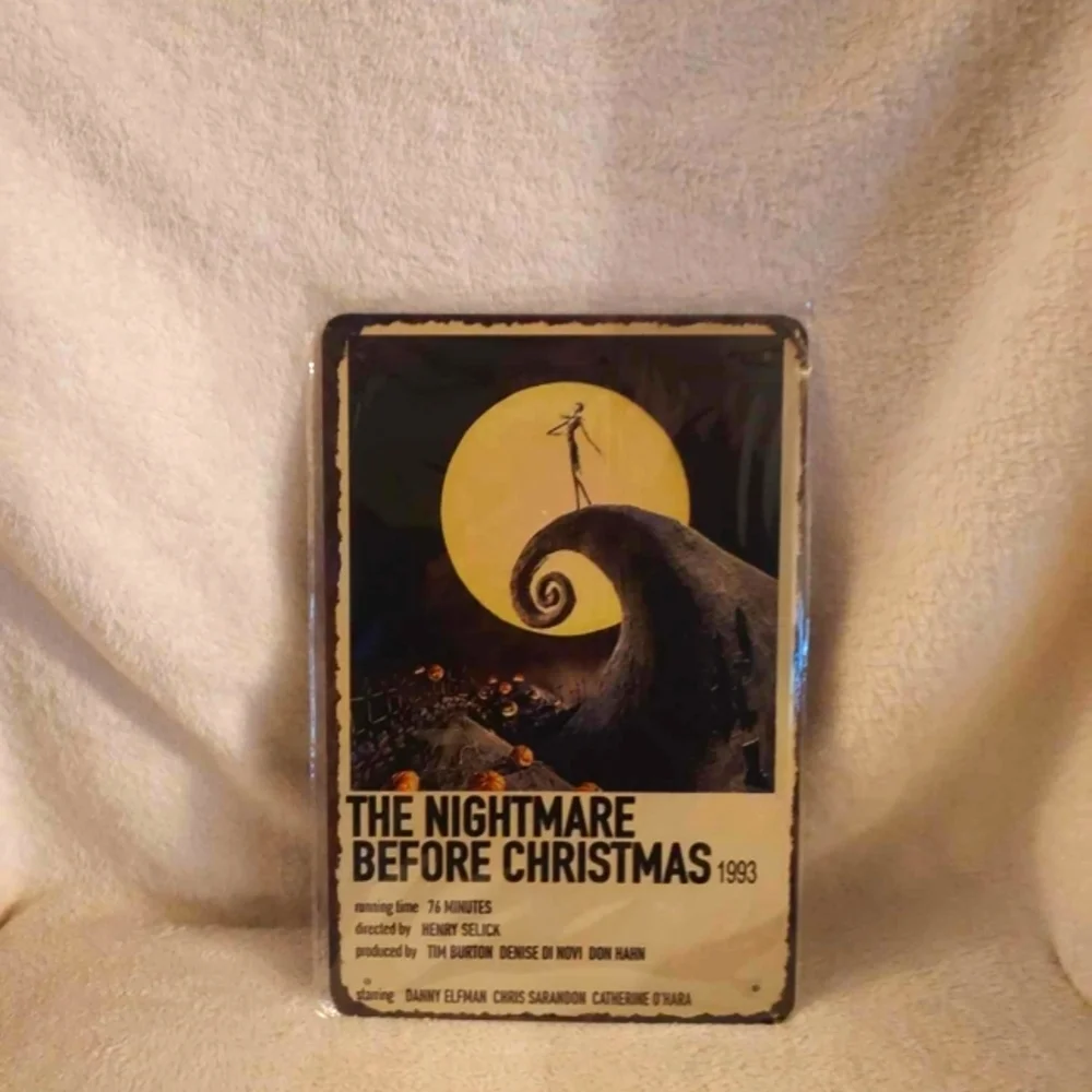 Nightmare before Christmas tin sign